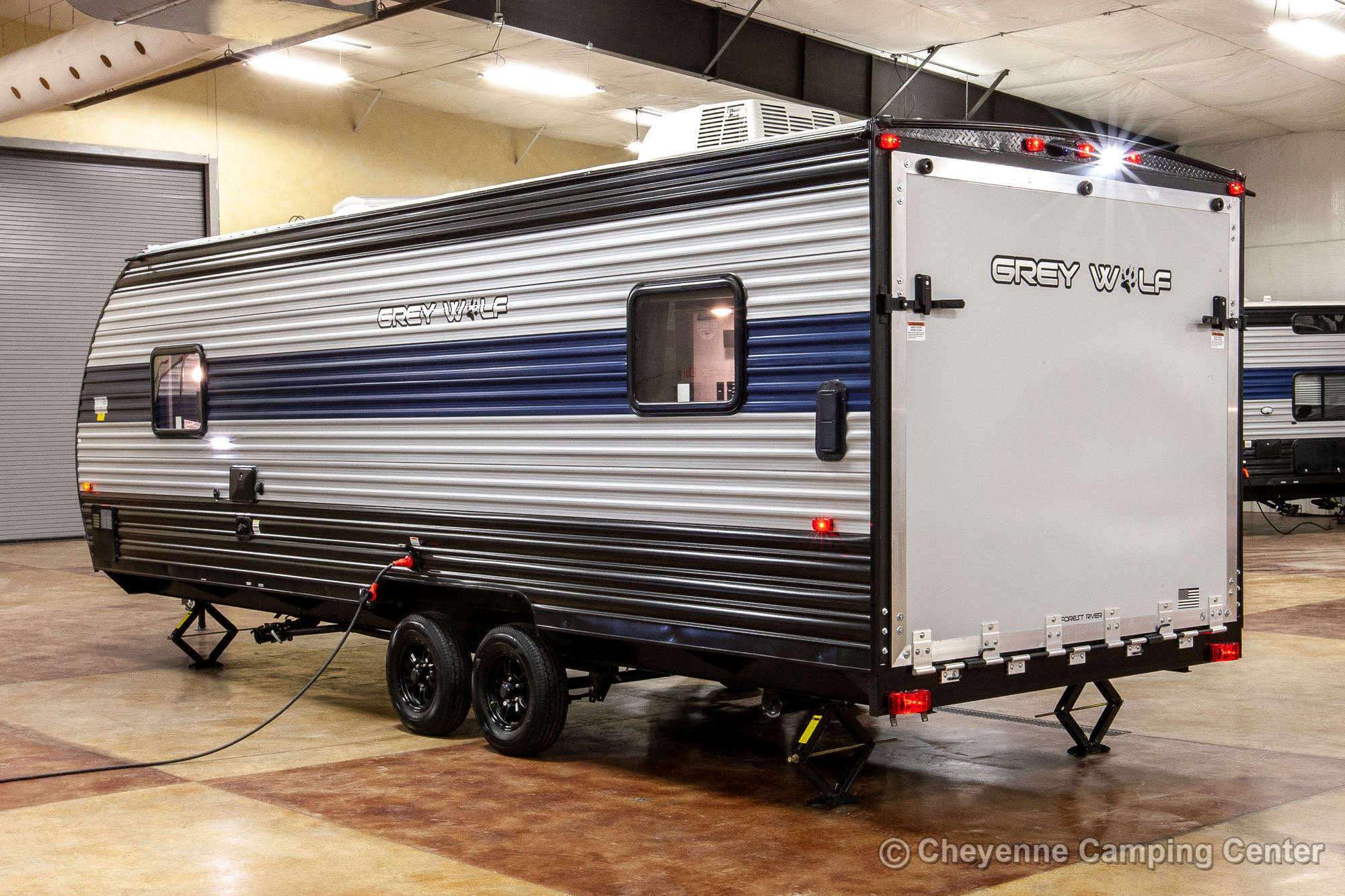 2022 Forest River Cherokee Grey Wolf 22RR Toy Hauler Travel Trailer Exterior Image