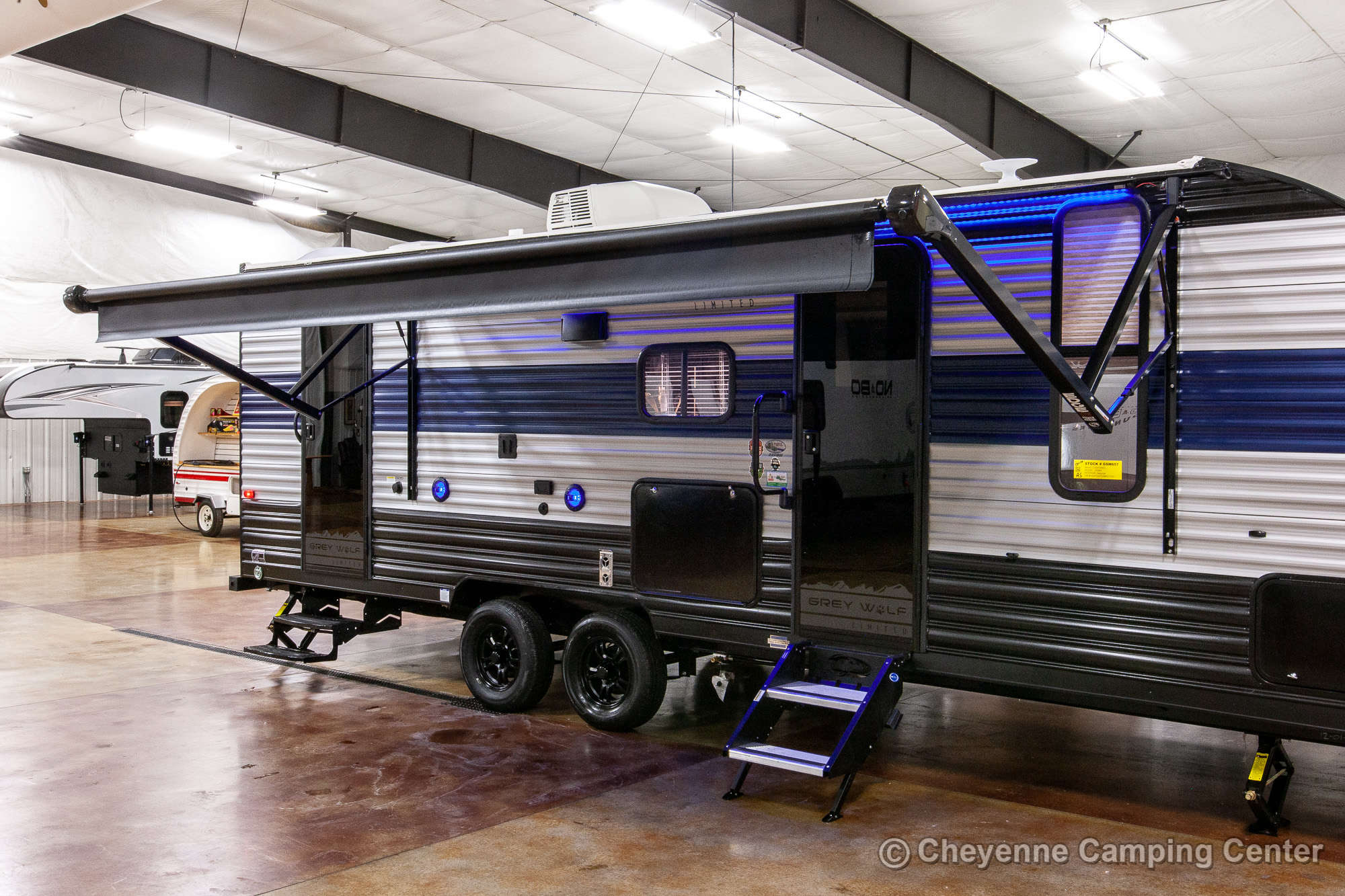 2022 Forest River Cherokee Grey Wolf 23DBH Bunkhouse Travel Trailer Exterior Image