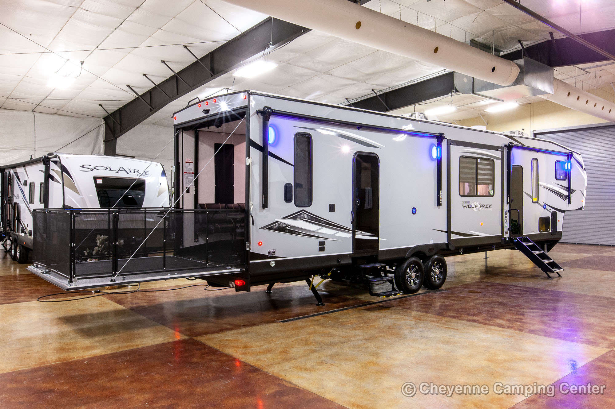 2022 Forest River Cherokee Wolf Pack 355PACK14 Bunkhouse Toy Hauler Fifth Wheel Exterior Image