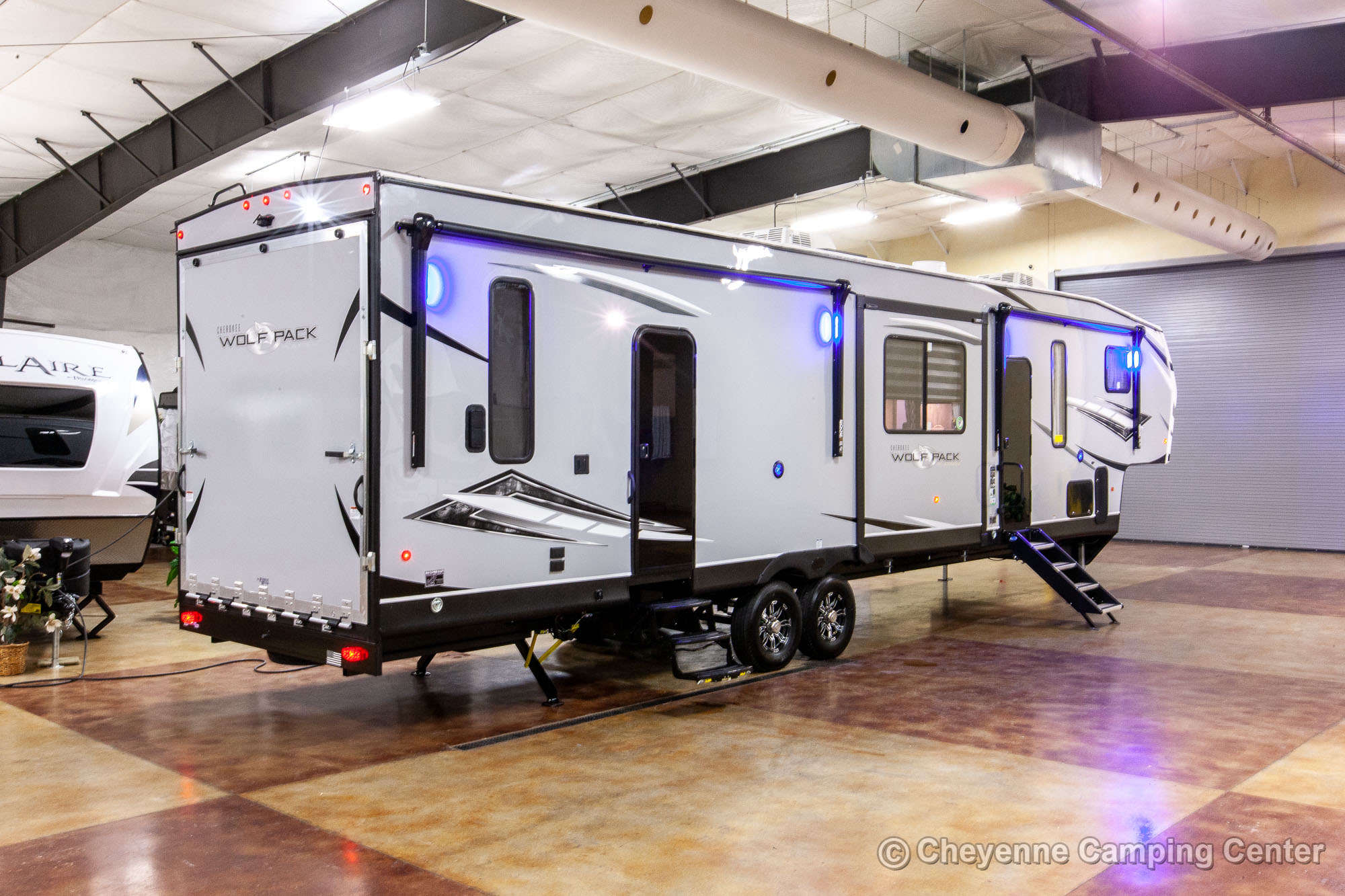 2022 Forest River Cherokee Wolf Pack 355PACK14 Bunkhouse Toy Hauler Fifth Wheel Exterior Image