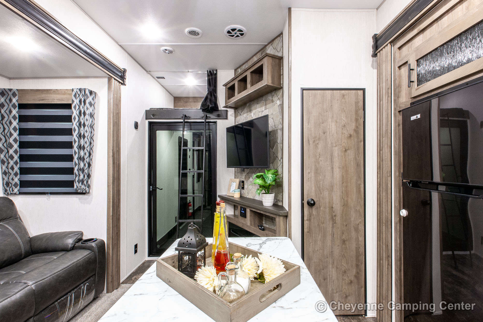 2022 Forest River Cherokee Wolf Pack 355PACK14 Bunkhouse Toy Hauler Fifth Wheel Interior Image