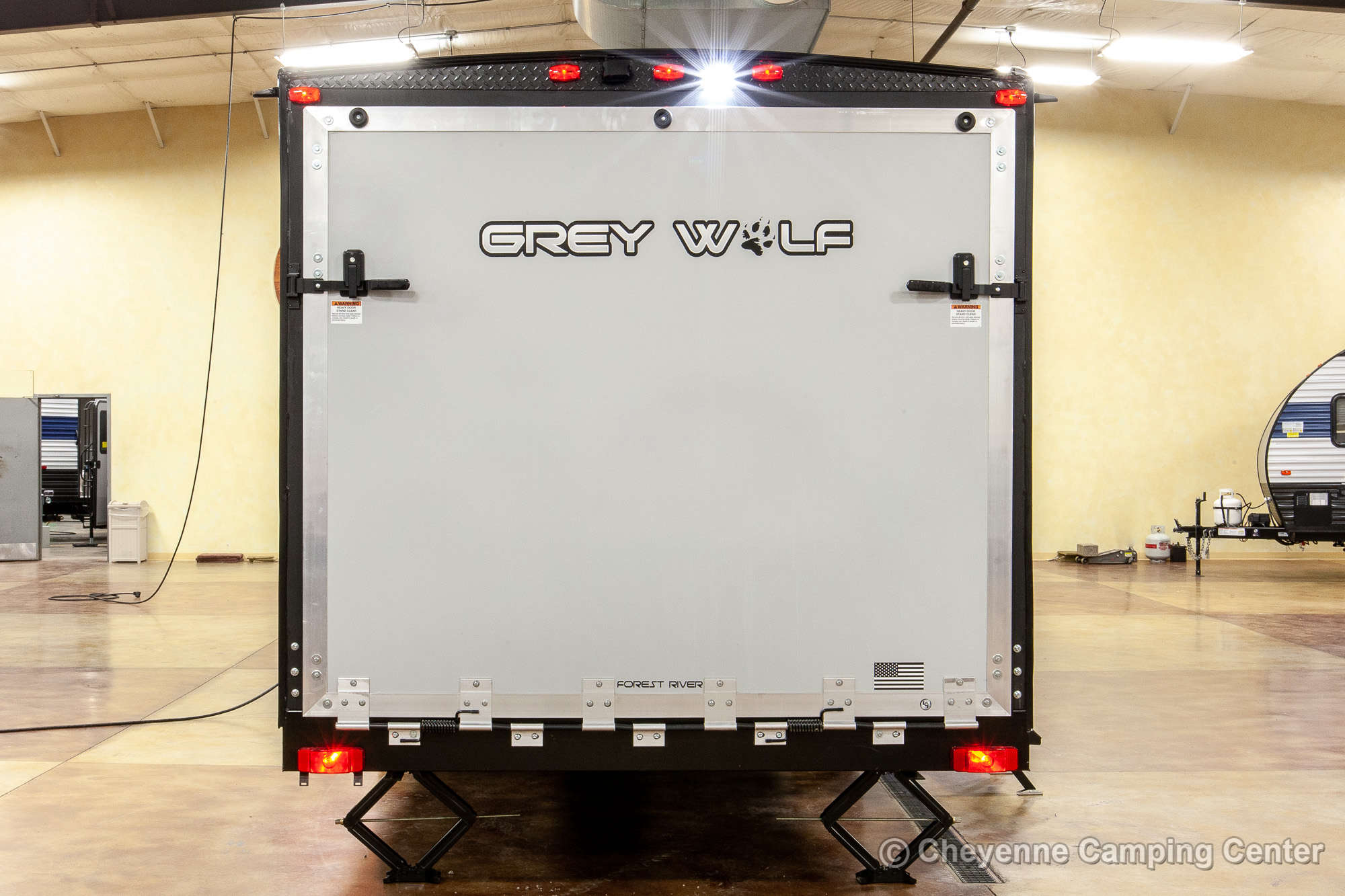2022 Forest River Cherokee Grey Wolf 26MBRR Toy Hauler Travel Trailer Exterior Image