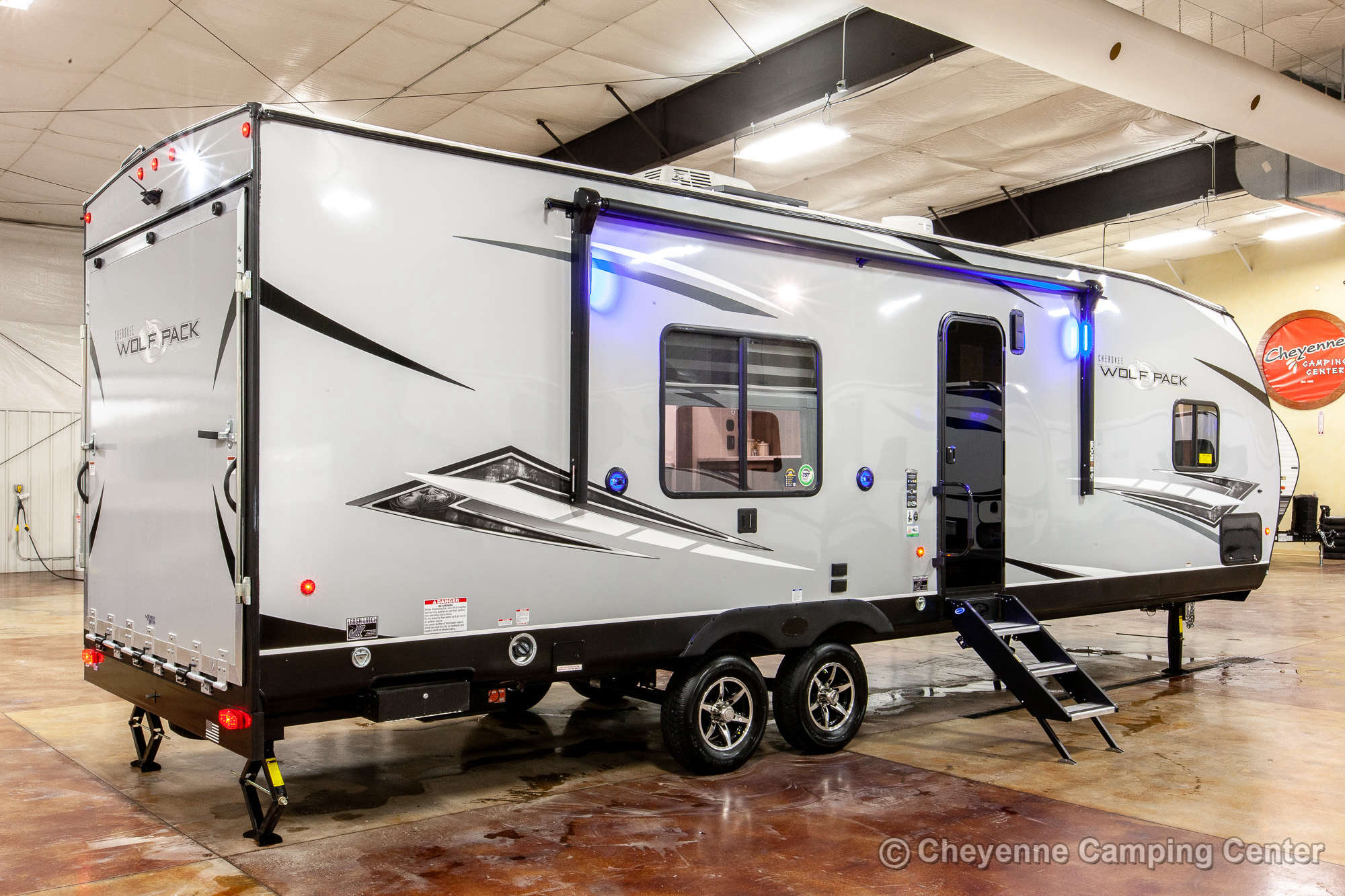 2022 Forest River Cherokee Wolf Pack 23PACK15 Bunkhouse Toy Hauler Travel Trailer Exterior Image