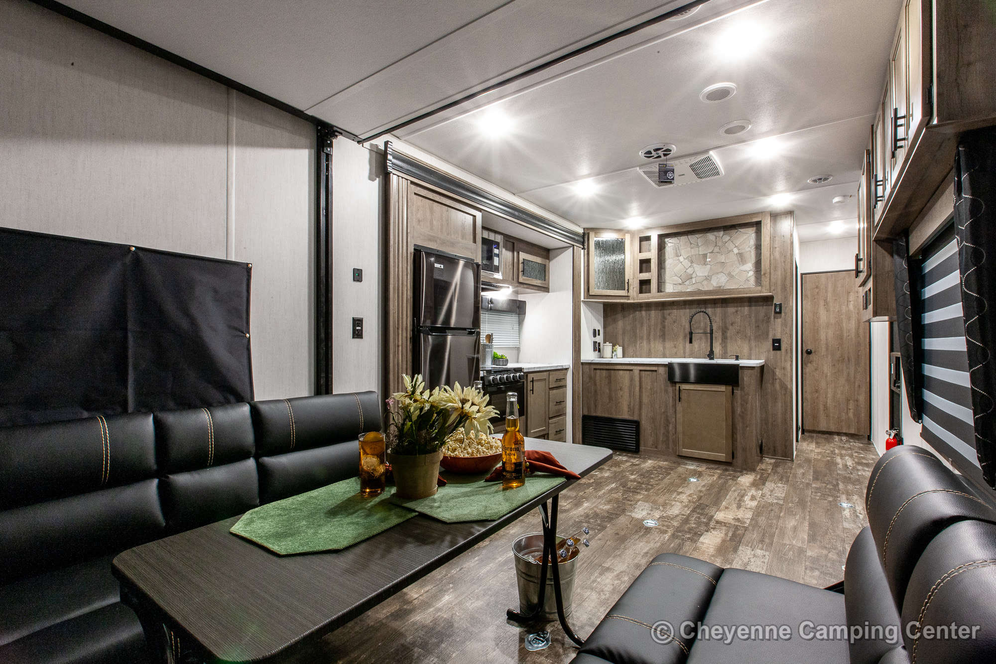 2022 Forest River Cherokee Wolf Pack 23PACK15 Bunkhouse Toy Hauler Travel Trailer Interior Image