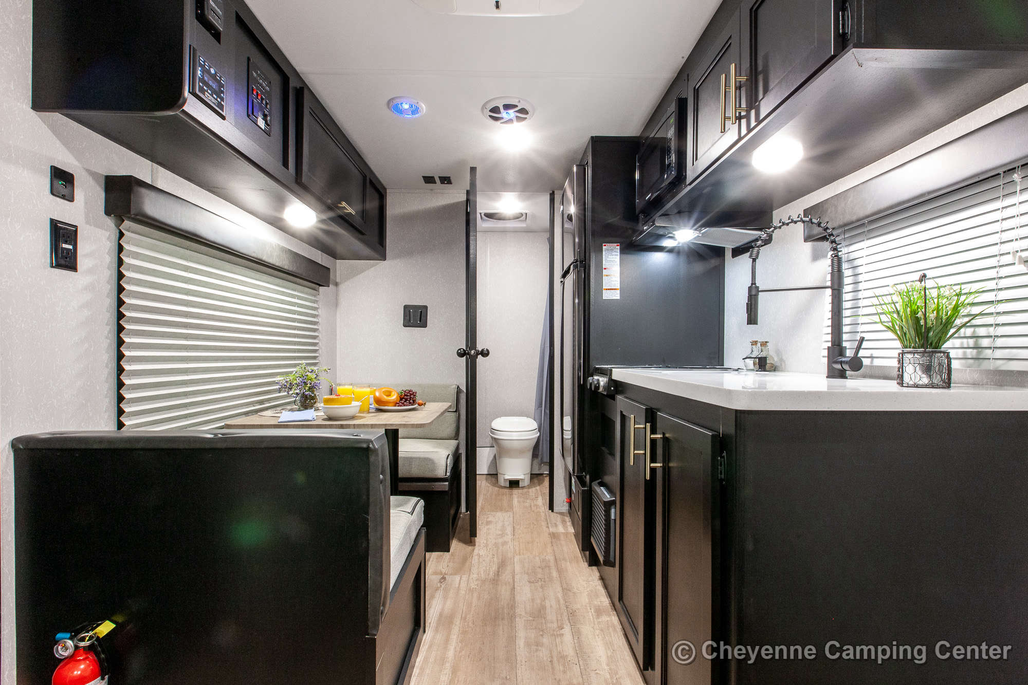 2022 Forest River Cherokee Wolf Pup Black Label 16FQBL Travel Trailer Interior Image