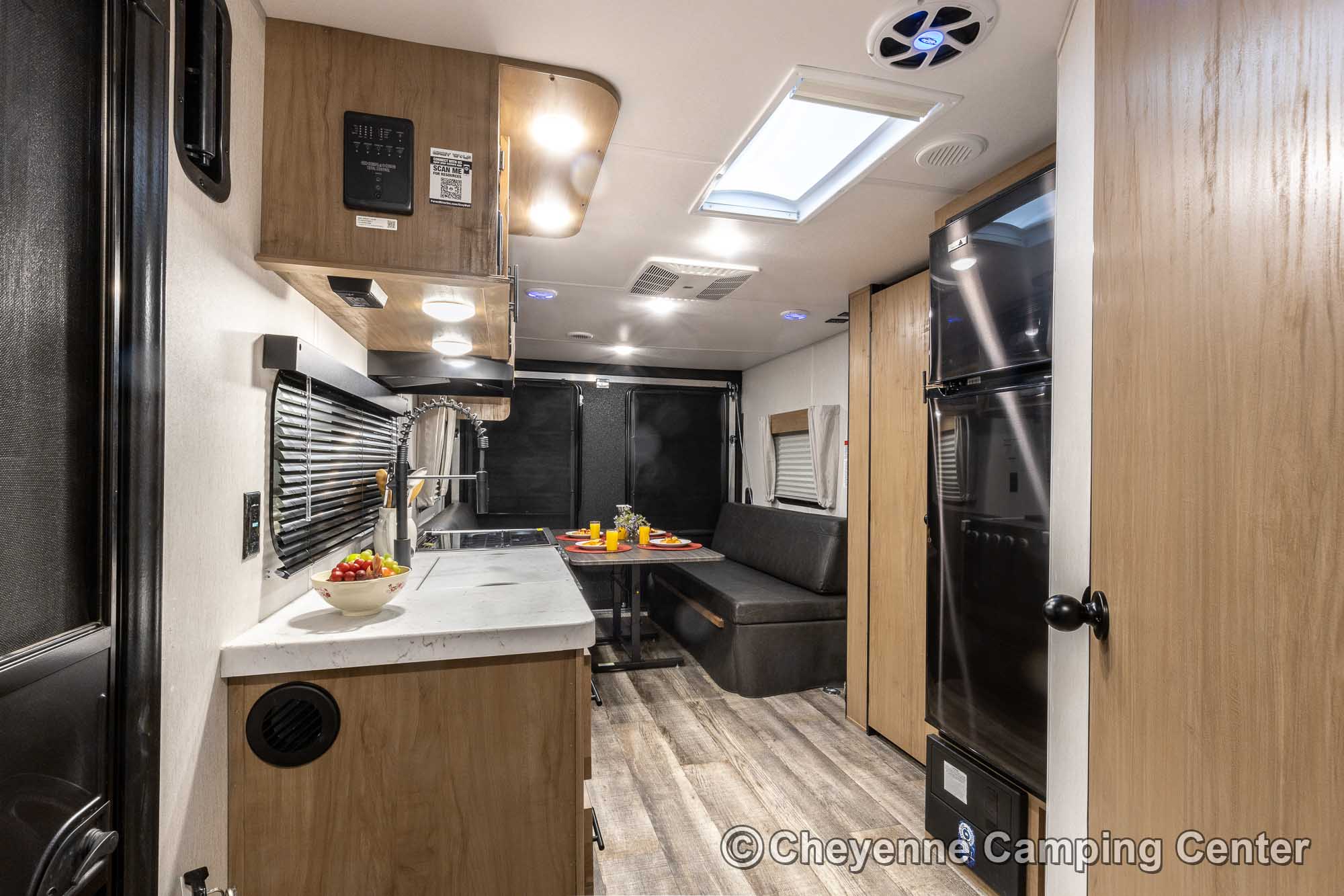 2023 Forest River Cherokee Grey Wolf 22RR Toy Hauler Travel Trailer Interior Image