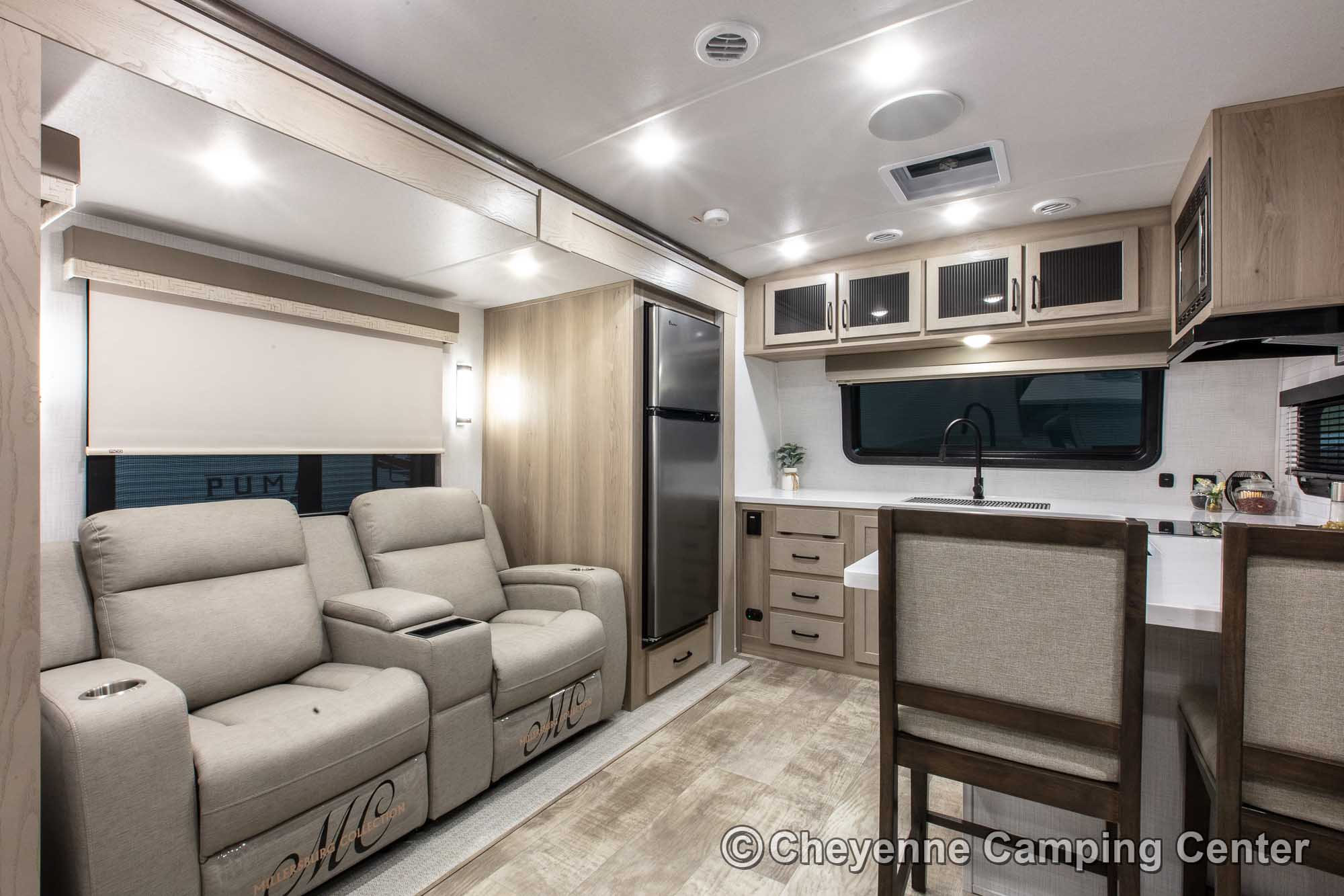 2024 Forest River Flagstaff Classic 826MBR Front Kitchen Travel Trailer Interior Image