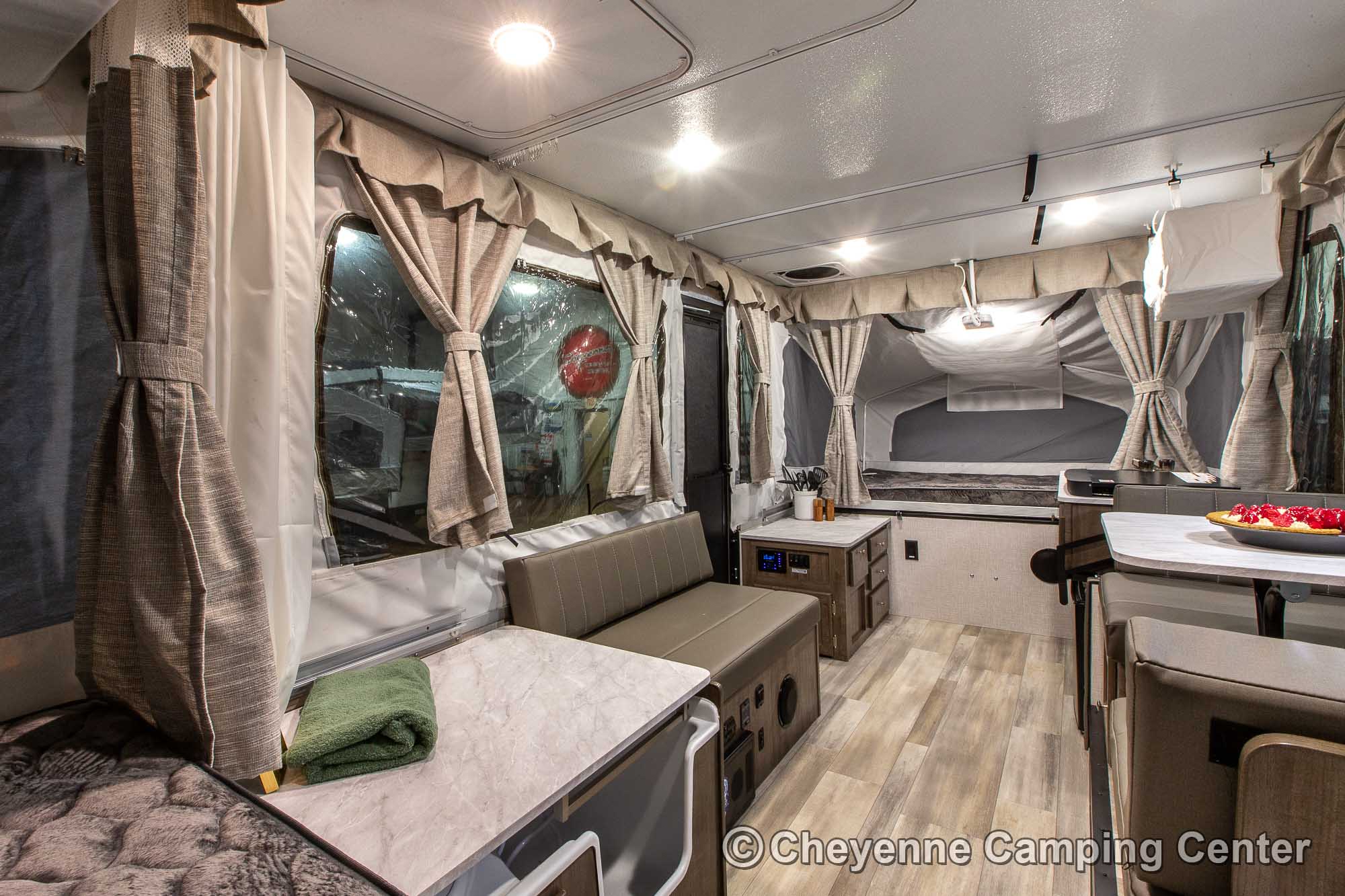 2023 Forest River Flagstaff Sports Enthusiast 28TSCSE Toy Hauler Folding Camper Interior Image